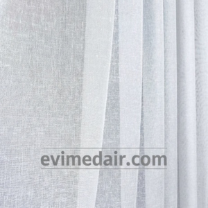 Foldet Keten Tül Perde