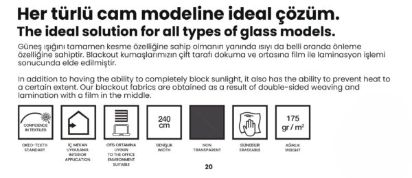 Plicel perde Blackout Karartma