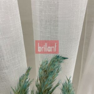 Naturel Keten Tül Perde - Ekru