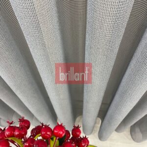 koyu grİ renk modern dokulu Örme tül