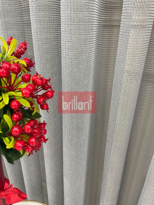 koyu grİ renk modern dokulu Örme tül