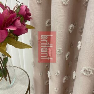 antrasit renk ponponlu pufy fon perde (kopya)