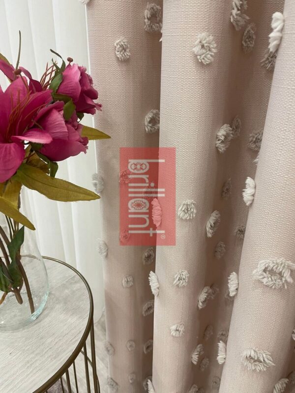 antrasit renk ponponlu pufy fon perde (kopya)