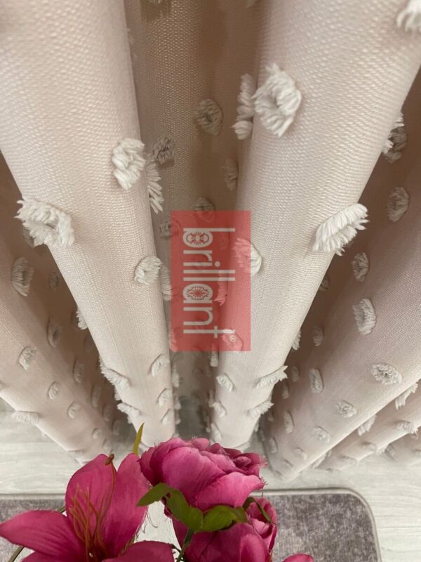 antrasit renk ponponlu pufy fon perde (kopya)