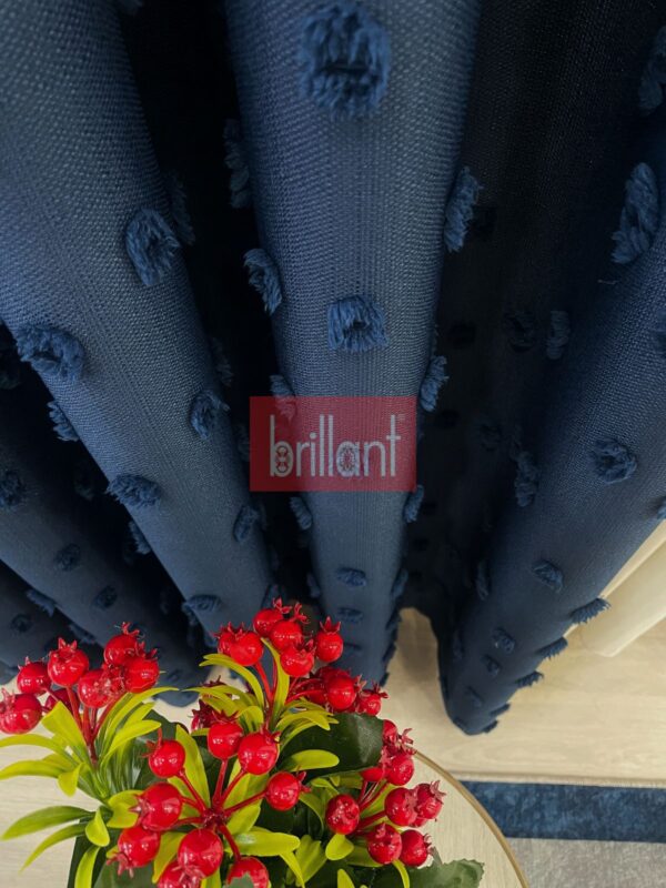 kiremit rengi ponponlu pufy fon perde (kopya)