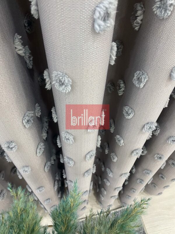 koyu gri renk ponponlu pufy fon perde (kopya)